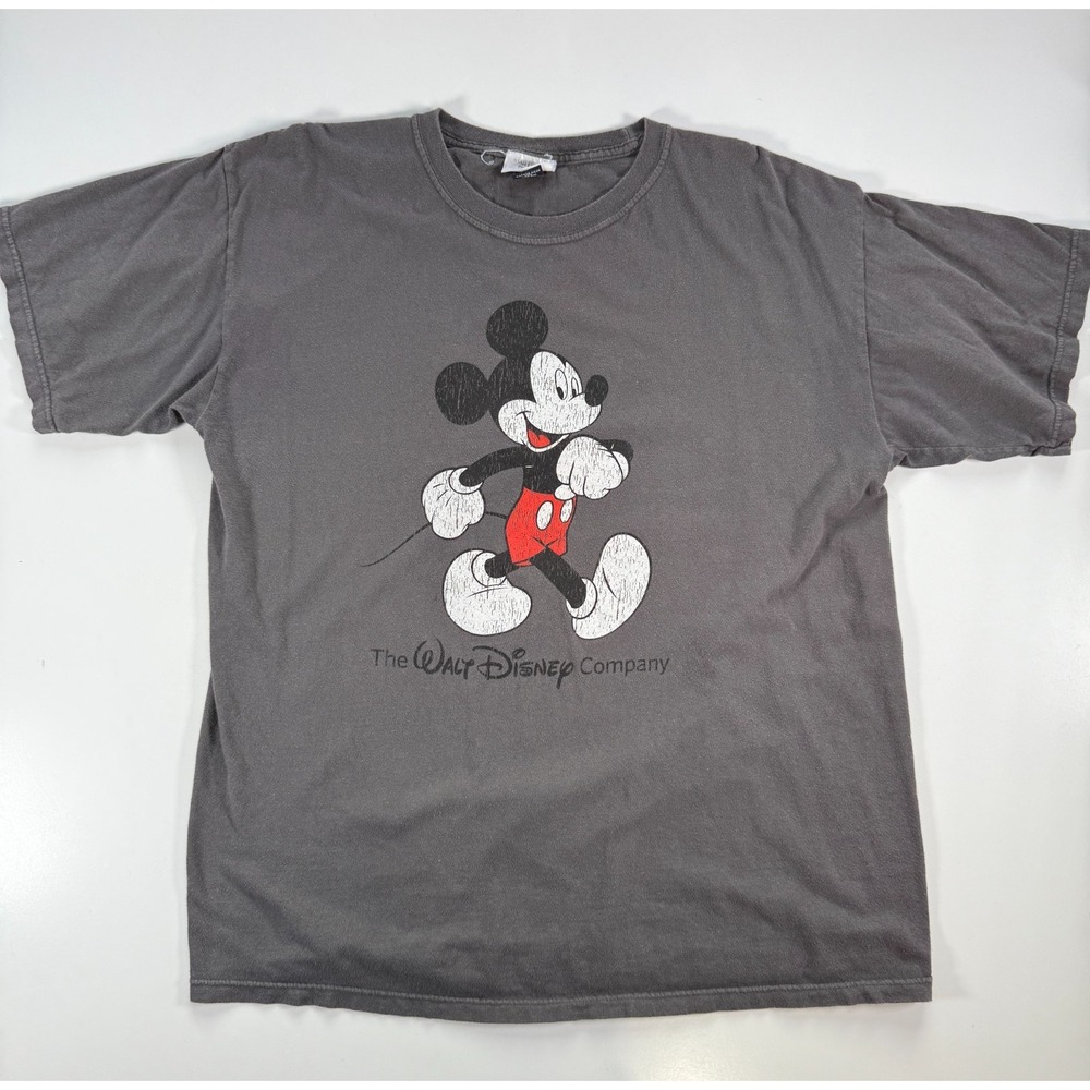 WALT DISNEY Cast Exclusive Collection Mickey Mouse T-Shirt Large Gray Employee